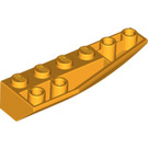 LEGO Bright Light Orange Wedge 2 x 6 Double Inverted Right (41764)
