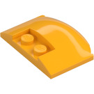 LEGO Bright Light Orange Wedge 3 x 4 x 0.7 with Recess (93604)