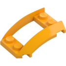 LEGO Lysorange Kile 4 x 3 buet med 2 x 2 Skåret ud (47755)