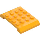 LEGO Bright Light Orange Wedge 4 x 6 x 0.7 Double (32739)