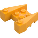 LEGO Bright Light Orange Wedge Brick 3 x 4 with Stud Notches (50373)