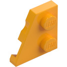 LEGO Lysorange Kile Plade 2 x 2 Vinge Venstre (24299)