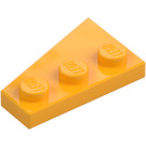 LEGO Klar Ljus Orange Kil Platta 2 x 3 Vinge Höger  (43722)