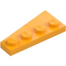 LEGO Klar Ljus Orange Kil Platta 2 x 4 Vinge Höger (41769)