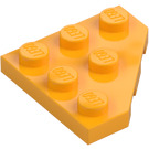 LEGO Bright Light Orange Wedge Plate 3 x 3 Corner (2450)