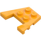 LEGO Světle oranžová Klín Deska 3 x 4 s výřezy pro cvočky (28842 / 48183)