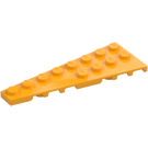 LEGO Bright Light Orange Wedge Plate 3 x 8 Wing Left (3544)