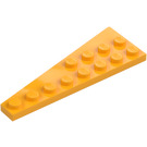 LEGO Bright Light Orange Wedge Plate 3 x 8 Wing Right (3545)