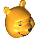 LEGO Bright Light Orange Winnie the Pooh head (77313)