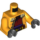 LEGO Bright Light Orange Wong Minifig Torso (973 / 76382)