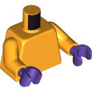 LEGO Bright Light Orange Zola Minifig Torso (973 / 76382)