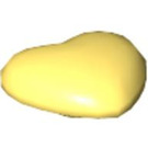 LEGO Bright Light Yellow 2x2 Small Heart with Clip (45450 / 46277)