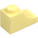 LEGO Světle žlutá Klenba 1 x 2 Převrácený (78666)