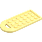 LEGO Jasny Jasnożółty Baggage Tag 3 x 6 (80390)