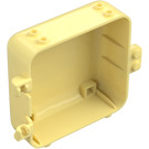 LEGO Bright Light Yellow Box 3 x 8 x 6.7 with Female Hinge (64454)