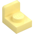 LEGO Klar lys gul Brakett 1 x 1 med 1 x 1 Plate Opp (36840)