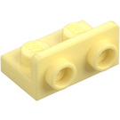 LEGO Klar Ljusgul Fäste 1 x 2 med 1 x 2 Upp (99780)