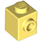 LEGO Bright Light Yellow Brick 1 x 1 with Stud on One Side (87087)