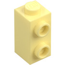 LEGO Helder lichtgeel Steen 1 x 1 x 1.6 met Twee noppen aan de zijkant (32952)