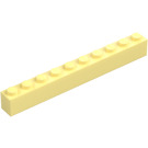 LEGO Bright Light Yellow Brick 1 x 10 (6111)