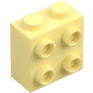 LEGO Lysegul Klods 1 x 2 x 1.6 med knops på En Side (1939 / 22885)