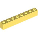 LEGO Jaune clair brillant Brique 1 x 8 (3008)