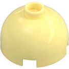 LEGO Helder lichtgeel Steen 2 x 2 Rond met Dome Top (holle nop, ashouder) (3262 / 30367)