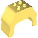LEGO Bright Light Yellow Design Brick Hair (4998)