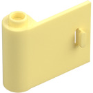 LEGO Helder lichtgeel Deur 1 x 3 x 2 Links met holle scharnier (92262)