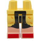 LEGO Klar Ljusgul Höfter och ben Cruella de Vil med Röd Shoes (73200 / 104663)