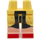 LEGO Jaune clair brillant Hanches et jambes Cruella de Vil avec rouge Shoes (73200 / 104663)