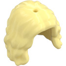 LEGO Bright Light Yellow Long Hair with Side Parting (2632)