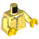 LEGO Jasny Jasnożółty Człowiek z Noga Prothesis Minifigurka Tułów (973 / 76382)