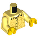 LEGO Bright Light Yellow Man with Leg Prothesis Minifig Torso (973 / 76382)