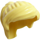 LEGO Bright Light Yellow Mid-Length Hair with Ponytail and Long Bangs (18227 / 87990)