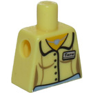 LEGO Jaune Clair Brillant Minifigurine Torse sans bras avec Blouse (973)