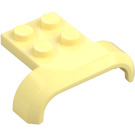 LEGO Amarillo claro brillante Guardabarros Placa 2 x 2 con Shallow Rueda Arco (28326)