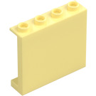 LEGO Světle žlutá Panel 1 x 4 x 3 s bočními podpěrami, dutými cvočky (35323 / 60581)