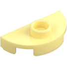 LEGO Bright Light Yellow Plate 1 x 2 Round Semicircle (1745)