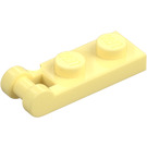 LEGO Světle žlutá Deska 1 x 2 s Koncovka Tyčka Rukojeť (60478)