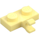 LEGO Světle žlutá Deska 1 x 2 s Horizontální klip (11476 / 65458)