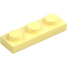 LEGO Bright Light Yellow Plate 1 x 3 (3623)