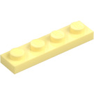 LEGO Jaune Clair Brillant assiette 1 x 4 (3710)