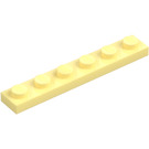 LEGO Giallo chiaro brillante Piastra 1 x 6 (3666)