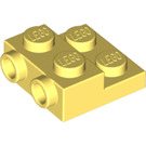 LEGO Bright Light Yellow Plate 2 x 2 x 0.7 with 2 Studs on Side (4304 / 99206)