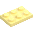 LEGO Leuchtendes Hellgelb Platte 2 x 3 (3021)