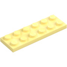 LEGO Leuchtendes Hellgelb Platte 2 x 6 (3795)