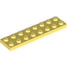 LEGO Jaune clair brillant assiette 2 x 8 (3034)