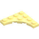 LEGO Bright Light Yellow Plate 4 x 4 with Circular Cut Out (35044)