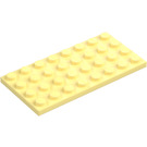 LEGO Klar Ljusgul Platta 4 x 8 (3035)